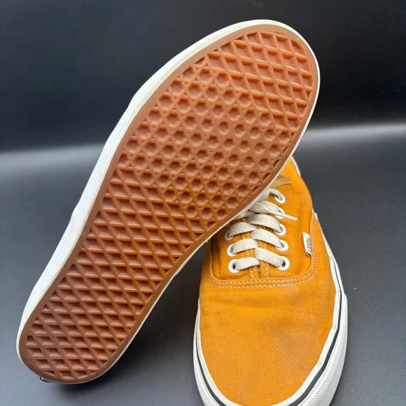 Vans Authentic Off the Wall Lace up Orange White sneakers, Mens Size 10 - Picture 4 of 9